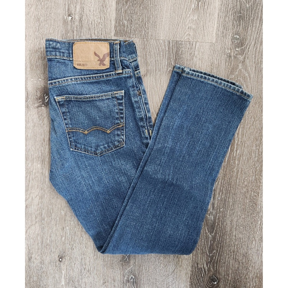American Eagle Skinny Jeans Mens 29x30 Medium Wash Blue Denim Pants 03873